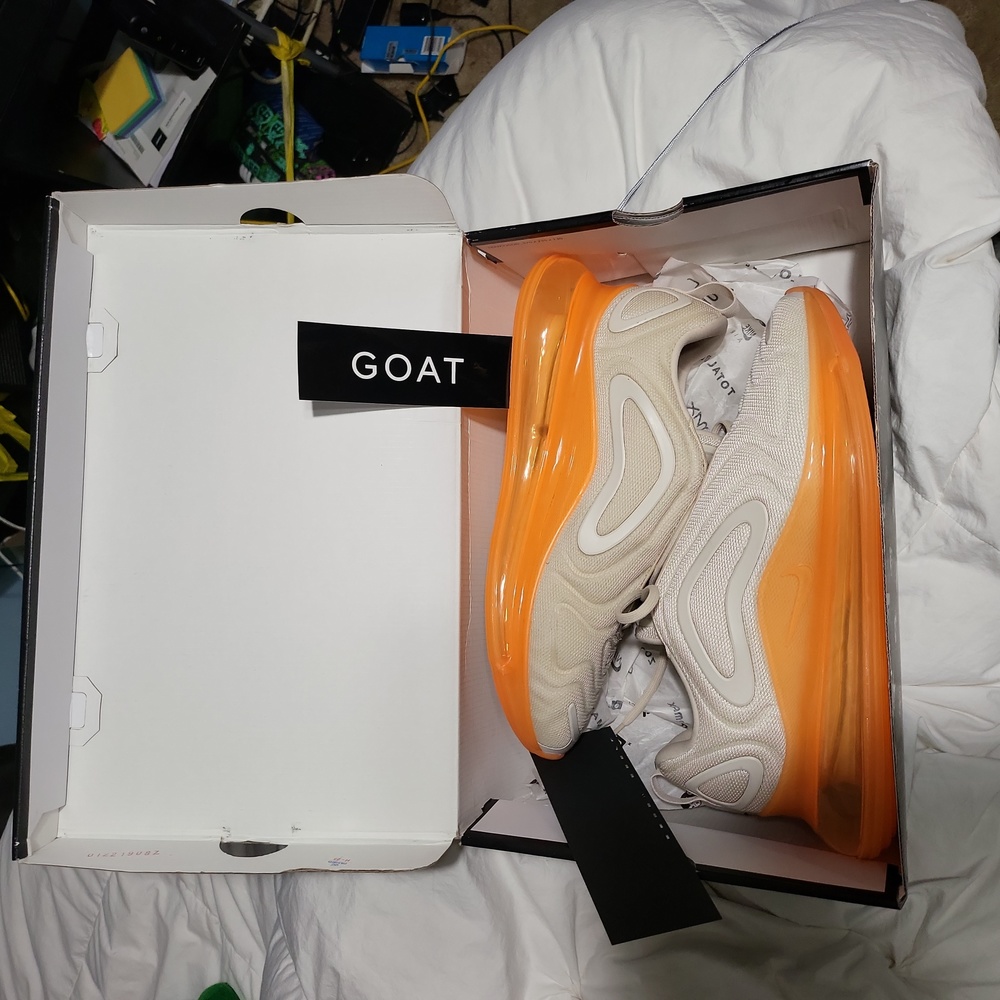 Nike Air Max 720, Colorway: LT Orewood, Brn.  Size, Men's US 11, EUR 45.